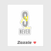 Simple vinyl sticker - for positive energy (Vel)