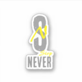 Simple vinyl sticker - for positive energy (Voorkant)