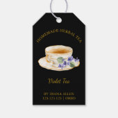 Simple Violet Tea Hang Tag  Cadeaulabel (Voorkant)
