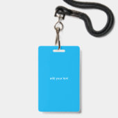 simple vip all access pass concert name occassion badge (Achterkant met lanyard)