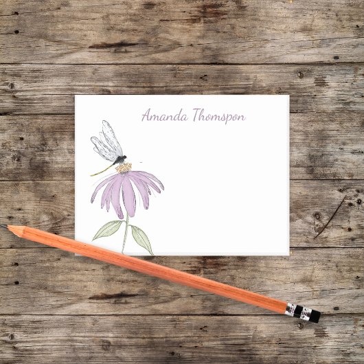 Simple Watercolor Botanical Custom Name Post-it® Notes