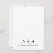 simple watercolor palm tree wedding invitation kaart (Achterkant)