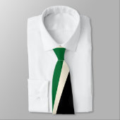 Simple Waves 2 in groen, crème en zwart Stropdas (Gebonden)