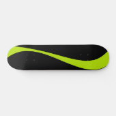 Simple Waves 2 in Lime Groen en Zwart Persoonlijk Skateboard (Horizontaal)