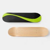 Simple Waves 2 in Lime Groen en Zwart Persoonlijk Skateboard (Horizontaal)