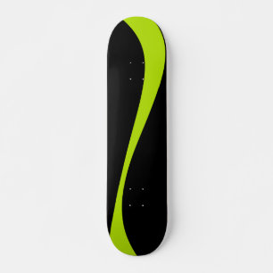 Simple Waves 2 in Lime Groen en Zwart Persoonlijk Skateboard