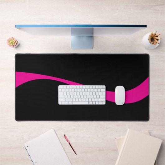 Simple Waves 2 in Magenta en Zwart Bureaumat (Kantoor 1)