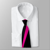 Simple Waves 2 in Magenta en Zwart Stropdas (Gebonden)
