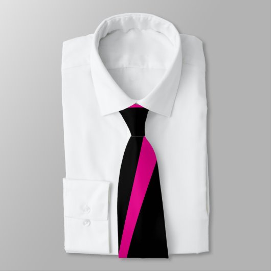 Simple Waves 2 in Magenta en Zwart Stropdas (Gebonden)