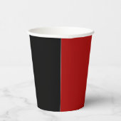 Simple Waves 2 in Rood en Crème Papieren Bekers (Rechts)