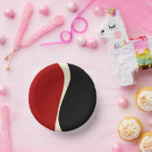 Simple Waves 2 in Rood en Crème Papieren Kommen (Feest)