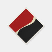 Simple Waves 2 in Rood en Crème Servet (Hoek)