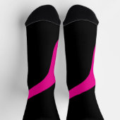 Simple Waves 3 in Magenta en Zwart Sokken (Top)