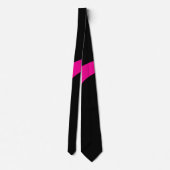 Simple Waves 3 in Magenta en Zwart Stropdas (Achterkant)
