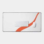 Simple Waves 3 - Sinaasappel en wit Bureaumat (Keyboard & Muis)