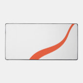 Simple Waves 3 - Sinaasappel en wit Bureaumat (Voorkant)