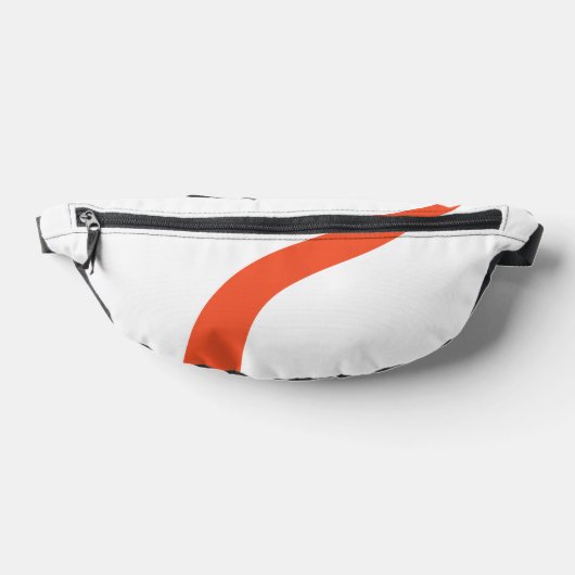 Simple Waves 3 - Sinaasappel en wit Heuptasje (Liggend)