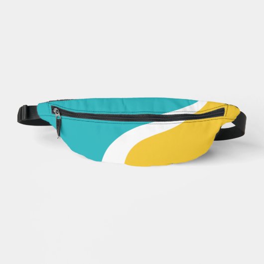 Simple Waves 3 - Turquoise en Geel Heuptasje (Voorkant)