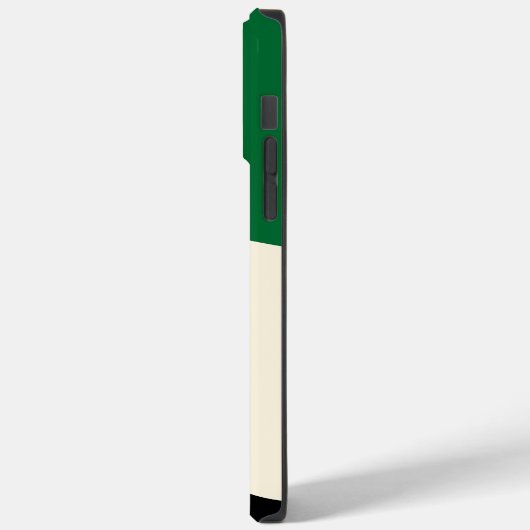 Simple Waves 4 in groen, crème en zwart Case-Mate iPhone Case (Achterkant / Links)