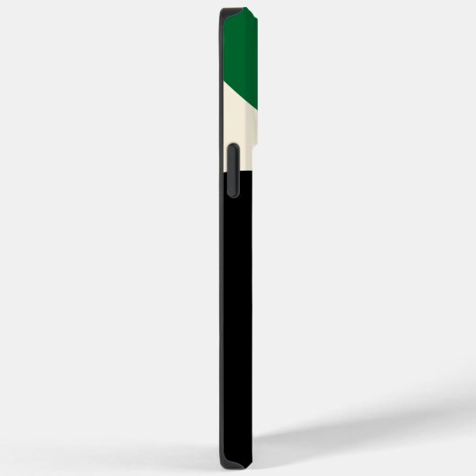 Simple Waves 4 in groen, crème en zwart Case-Mate iPhone Case (Achterkant / Rechts)