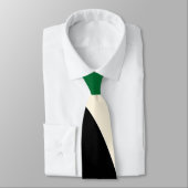 Simple Waves 4 in groen, crème en zwart Stropdas (Gebonden)