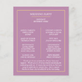 Simple WE DO Wedding Program (Achterkant)