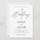 Simple Weddenschap Photo Script Typography Kaart (Voorkant)