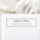 Simple Weddenschap RSVP Paars White Etiket (Insitu)