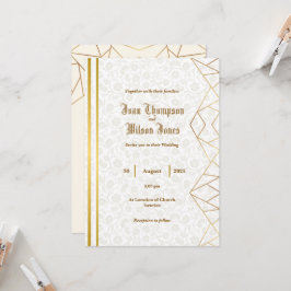 Simple Wedding Invitation Kaart