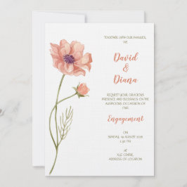 Simple Wedding invitation Kaart