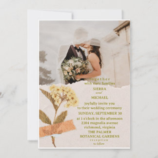 Simple wedding invitations that express kaart
