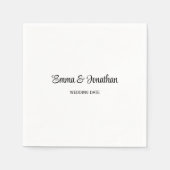Simple Wedding Party Napkins Servet (Voorkant)