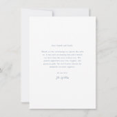 Simple Wedding Photo Bedankkaart (Achterkant)