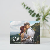 Simple Wedding Photo Briefkaart (Staand voorkant)