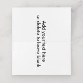 Simple Wedding Photo Plaatskaartje (Binnenkant ongevouwen)