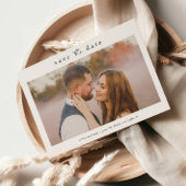 Simple Wedding Photo Save The Date