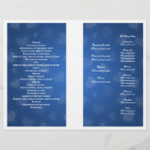 Simple Wedding Program Tandem Bike Blue (Achterkant)