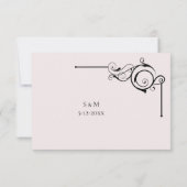 Simple Wedding RSVP card (Achterkant)
