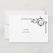Simple Wedding RSVP card Kaartje (Achterkant)