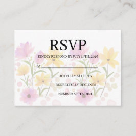 Simple Wedding RSVP Enclosure Card Informatiekaartje