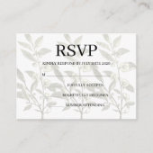 Simple Wedding RSVP Enclosure Card Informatiekaartje (Voorkant)