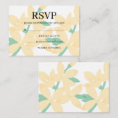 Simple Wedding RSVP Enclosure Card Informatiekaartje (Voorkant / Achterkant)