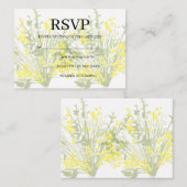 Simple Wedding RSVP Enclosure Card Informatiekaartje (Voorkant / Achterkant)