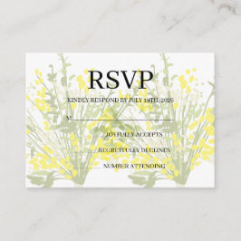 Simple Wedding RSVP Enclosure Card Informatiekaartje
