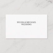 Simple Wedding RSVP Enclosure Card Informatiekaartje (Achterkant)