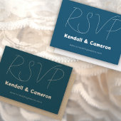 Simple Wedding RSVP Online Website Enclosure Kaart