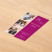 Simple Wedding Save The Date Photo Picture Acryl Uitnodigingen (Laagn)