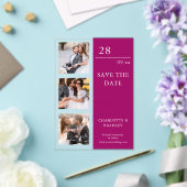 Simple Wedding Save The Date Photo Picture Acryl Uitnodigingen (Insitu (Huwelijk))