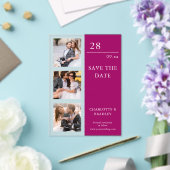 Simple Wedding Save The Date Photo Picture Acryl Uitnodigingen (Insitu (Huwelijk))