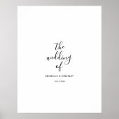 Simple Wedding Signature Guest Signing Poster (Voorkant)